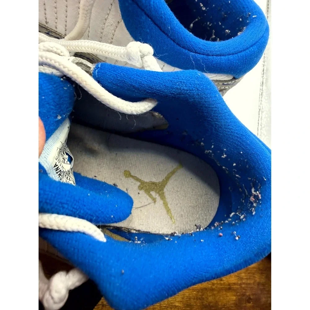 Air‎ Jordan 11 Retro GS 306006-172 Kids 6 Sneaker White Argon Blue Leather Shoes